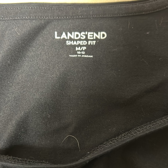 LandsEnd Petit Scooped Neck Long Sleeve T-Shirt Medium - Picture 3 of 4